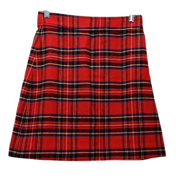 J. Crew Dresses & Skirts - J Crew Wool Blend Tartan Plaid Mini Skirt XXS Holiday Preppy Academia Schoolgirl